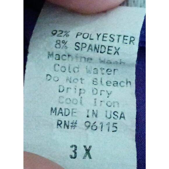 Dark Purple Drapey Ruffle Lightweight Wide Strap Sleeveless Tank Top Women 3x - Picture 4 of 4